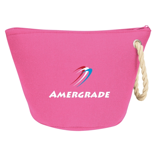600D polyester cosmetic bag with rope strap... from ASI 61125 Hit Promotional Products / Hit®
