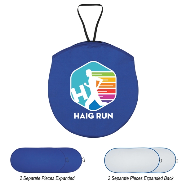 39" x 19 3/4" collapsible sun shade for car windshield with... from ASI 61125 Hit Promotional Products / Hit®