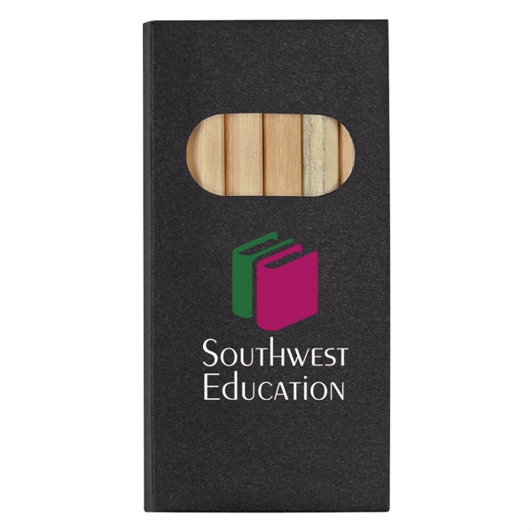 6-Piece colored pencil with black, blue, brown, green, red and yellow... from ASI 61125 Hit Promotional Products / Hit®