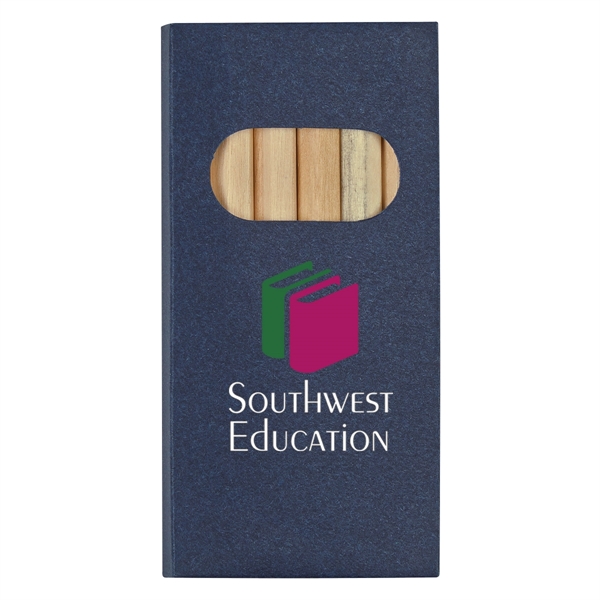 6-Piece colored pencil with black, blue, brown, green, red and yellow... from ASI 61125 Hit Promotional Products / Hit®