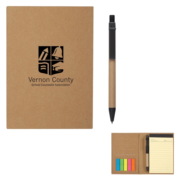 MeetingMate Notebook With Pen And Sticky Flags Matching Pen Has Paper... from ASI 61125 Hit Promotional Products / Hit®