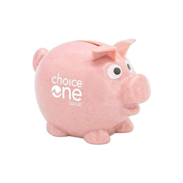 4" x 2 3/4" wheat piggy bank with customization.... from ASI 98360 WOWLine / WOWLine®