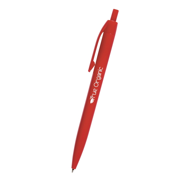 Glossy solid color plunger action pen... from ASI 61125 Hit Promotional Products / Hit®