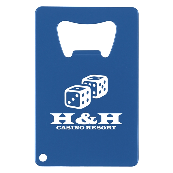 Credit Card Shaped Bottle Opener Lightweight Metal Bottle Opener Flat Shape... from ASI 61125 Hit Promotional Products / Hit®