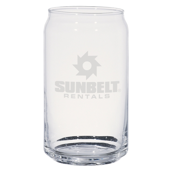 16 oz. clear can-shaped glass.... from ASI 61125 Hit Promotional Products / Hit®
