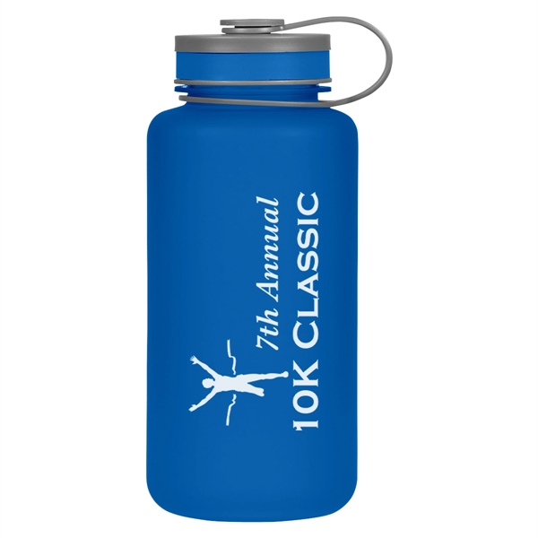 32 oz. sports bottle with rubberized finished and self-attached screw-on, spill... from ASI 61125 Hit Promotional Products / Hit®