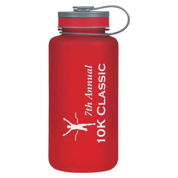 32 oz. sports bottle with rubberized finished and self-attached screw-on, spill... from ASI 61125 Hit Promotional Products / Hit®