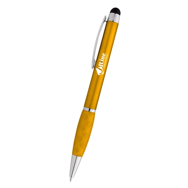 Twist-action ballpoint pen with stylus on one end... from ASI 61125 Hit Promotional Products / Hit®