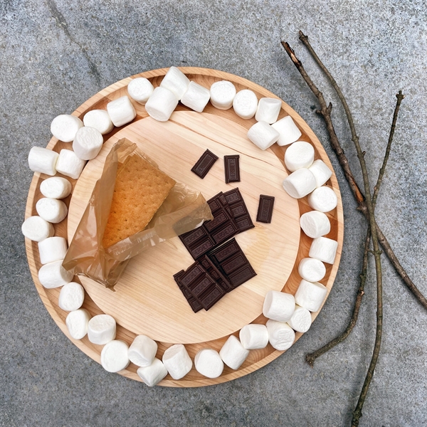 16" round wooden cheese board with well... from ASI 63017 J K Adams