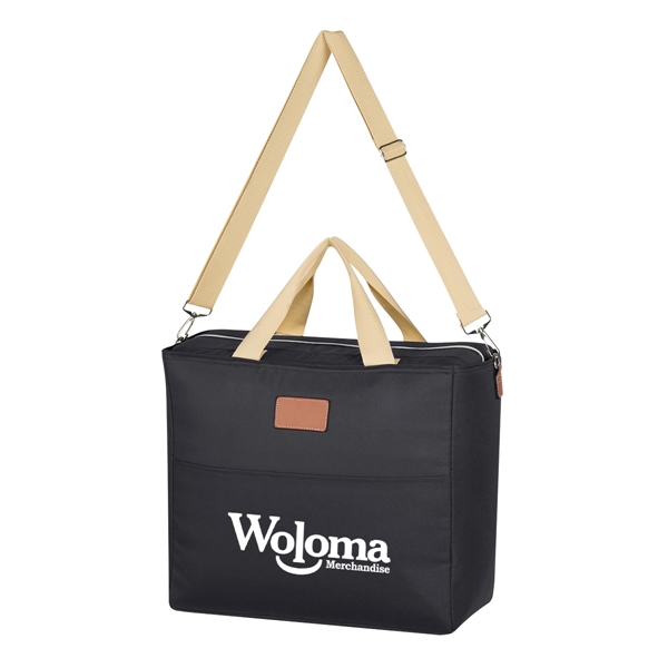 Cooler tote bag with laminated foam insulation, an adjustable and removable... from ASI 61125 Hit Promotional Products / Hit®