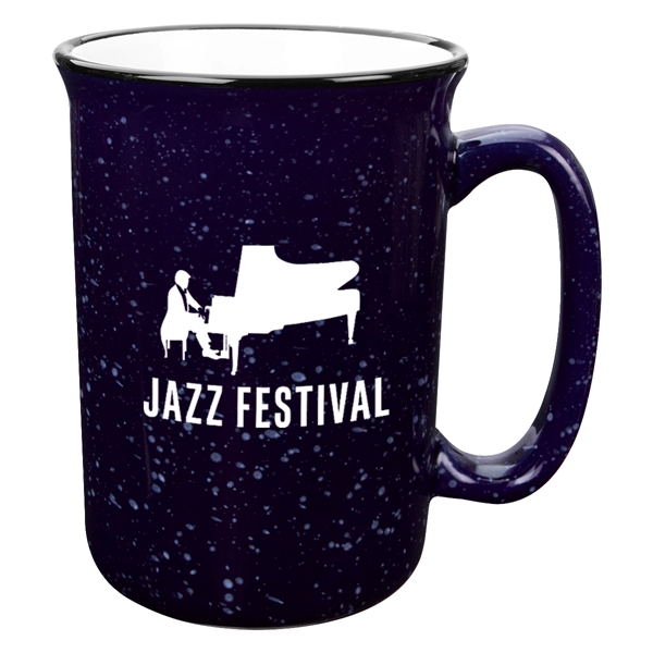 Tall mug with retro granite design that holds up to 14... from ASI 61125 Hit Promotional Products / Hit®