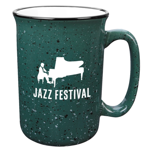 Tall mug with retro granite design that holds up to 14... from ASI 61125 Hit Promotional Products / Hit®