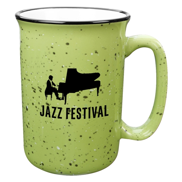 Tall mug with retro granite design that holds up to 14... from ASI 61125 Hit Promotional Products / Hit®