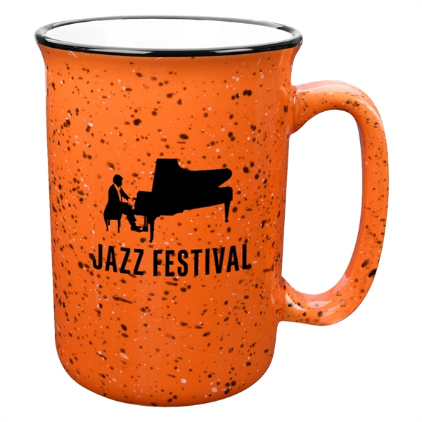 Tall mug with retro granite design that holds up to 14... from ASI 61125 Hit Promotional Products / Hit®