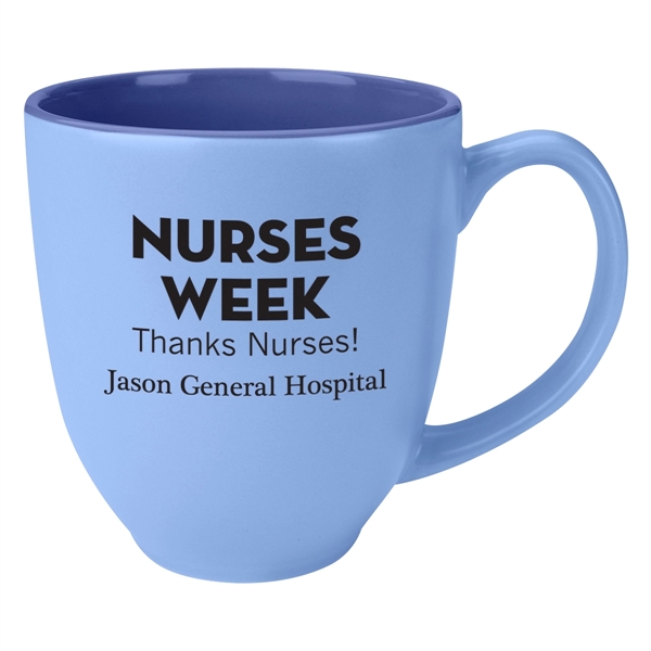 Pastel colored bistro mug that holds up to 14 oz.... from ASI 61125 Hit Promotional Products / Hit®