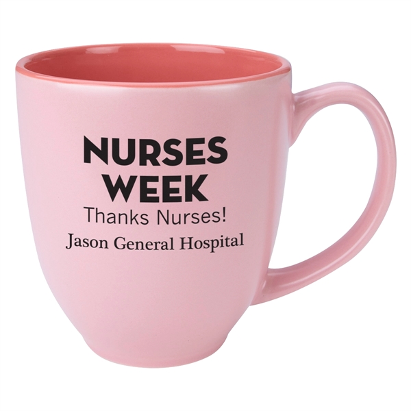 Pastel colored bistro mug that holds up to 14 oz.... from ASI 61125 Hit Promotional Products / Hit®