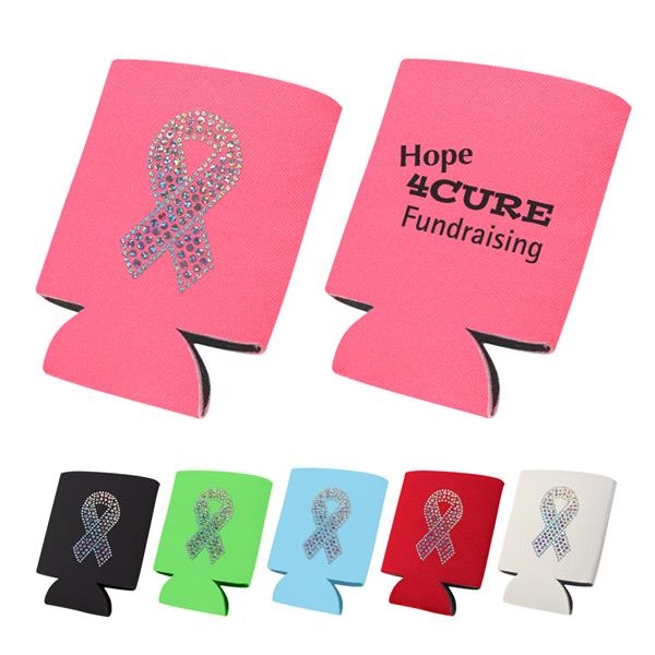 Beverage holder made of laminated open cell foam.... from ASI 61125 Hit Promotional Products / Hit®