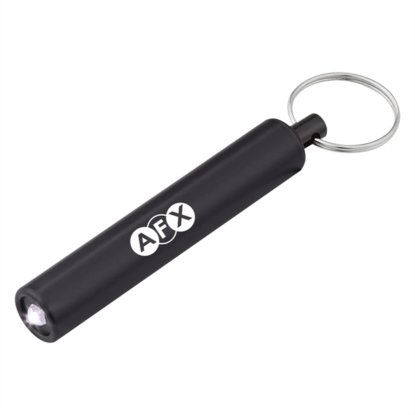 Mini LED flashlight with a split ring key tag attached.... from ASI 61125 Hit Promotional Products / Hit®