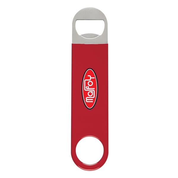 Vinyl coated stainless steel bottle opener in four available colors.... from ASI 61125 Hit Promotional Products / Hit®