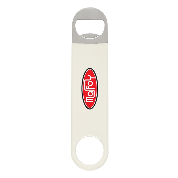 Vinyl coated stainless steel bottle opener in four available colors.... from ASI 61125 Hit Promotional Products / Hit®