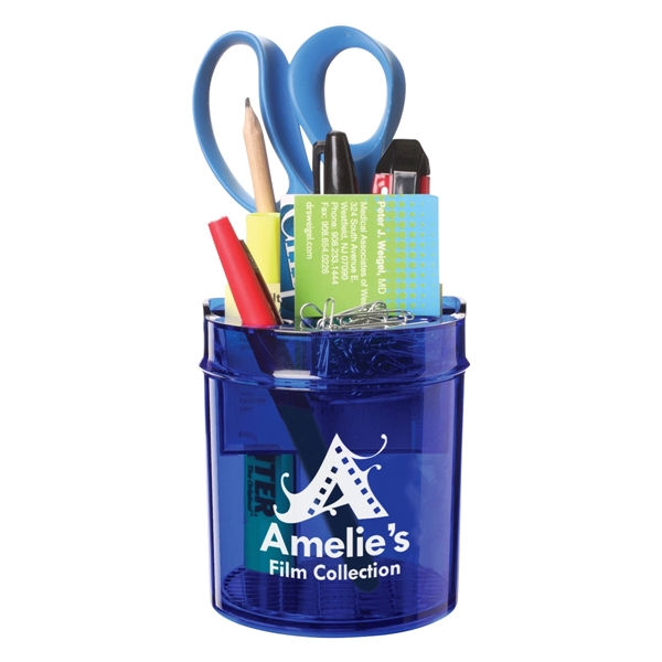 Desk organizer with pen slot and compartment... from ASI 61125 Hit Promotional Products / Hit®