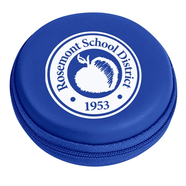 3"D rounded zippered travel case for electronic accessories and small chargers,... from ASI 61125 Hit Promotional Products / Hit®