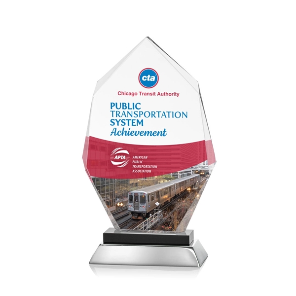 Unique optical award with black optical and aluminum base.... from ASI 84592 St Regis Group / St Regis