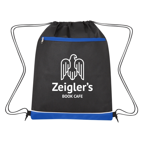 Drawstring bag made from 80-gram laminated non-woven, coated water-resistant polypropylene... from ASI 61125 Hit Promotional Products / Hit®
