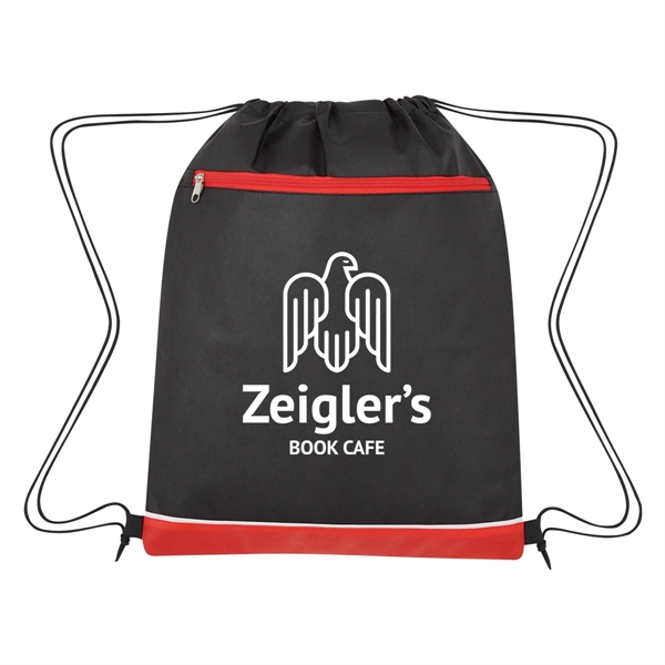 Drawstring bag made from 80-gram laminated non-woven, coated water-resistant polypropylene... from ASI 61125 Hit Promotional Products / Hit®
