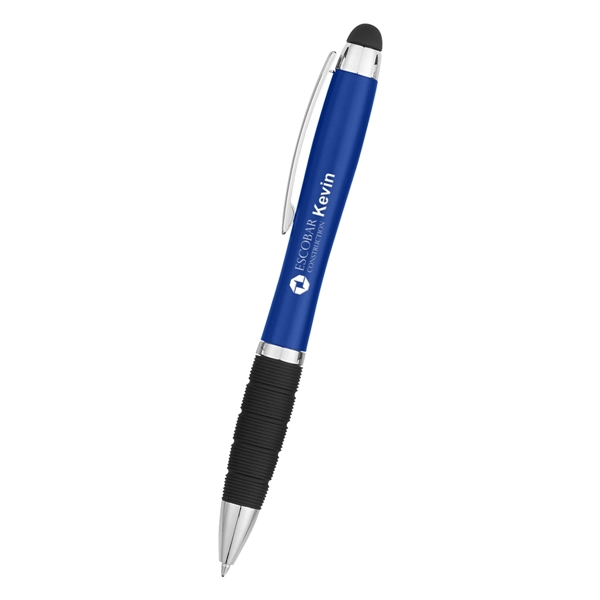Twist-action pen with a light, stylus, and rubber grip for better... from ASI 61125 Hit Promotional Products / Hit®