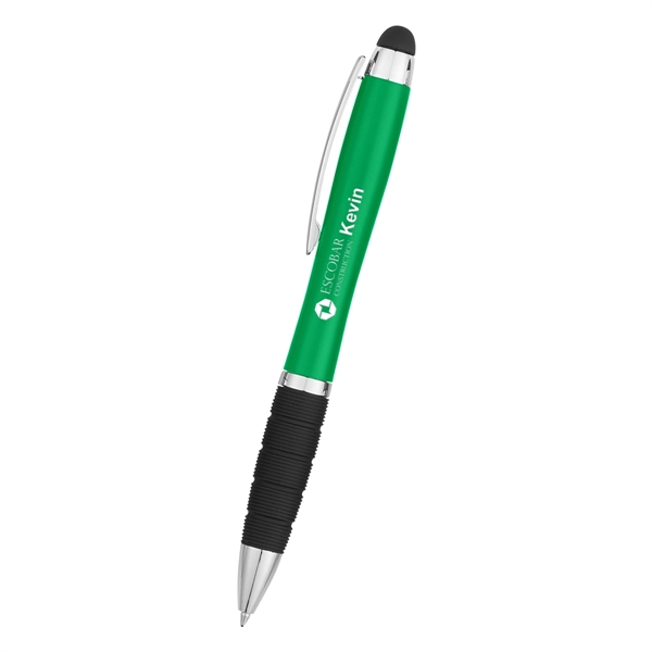 Twist-action pen with a light, stylus, and rubber grip for better... from ASI 61125 Hit Promotional Products / Hit®