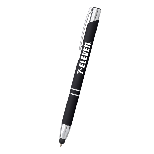 Combination ballpoint/stylus pen with plunger-action mechanism.... from ASI 61125 Hit Promotional Products / Hit®