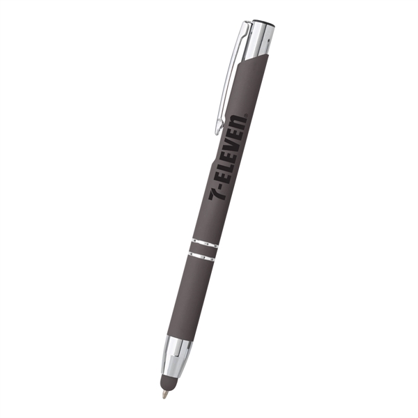 Combination ballpoint/stylus pen with plunger-action mechanism.... from ASI 61125 Hit Promotional Products / Hit®
