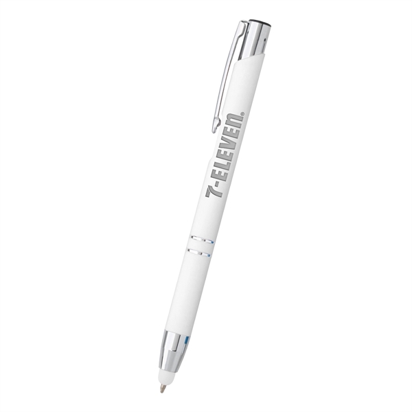 Combination ballpoint/stylus pen with plunger-action mechanism.... from ASI 61125 Hit Promotional Products / Hit®