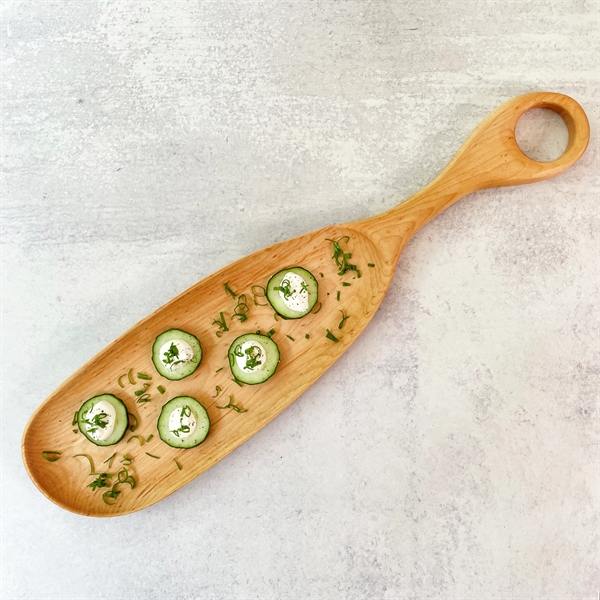 22" inch Paddle handled  board. Organic shape, hand finished craftsmanship... from ASI 63017 J K Adams