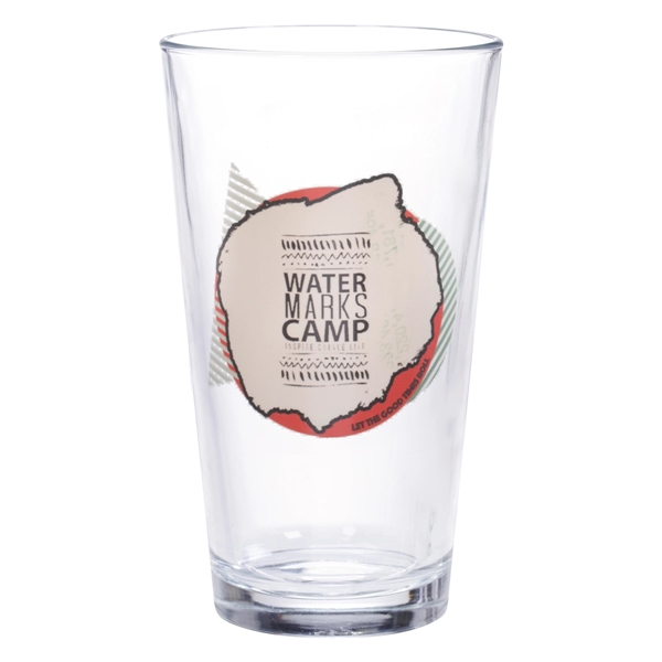 Clear pint glass that holds 16 oz. and comes with a... from ASI 61125 Hit Promotional Products / Hit®