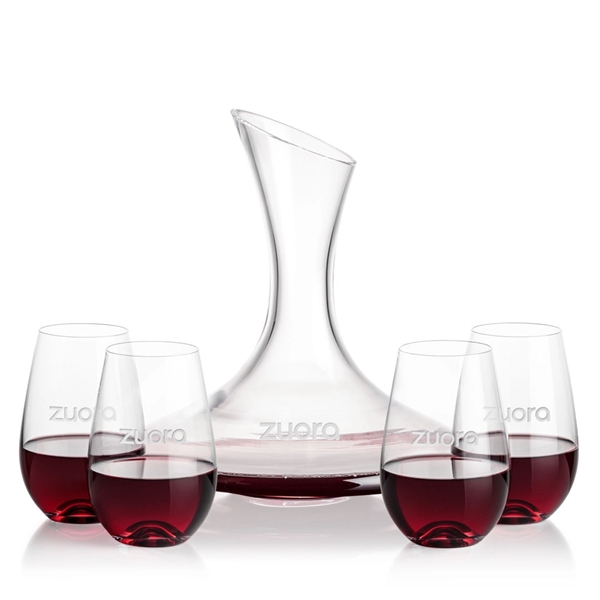 Madagascar Carafe & 2 Boston Stemless Wine... from ASI 84592 St Regis Group