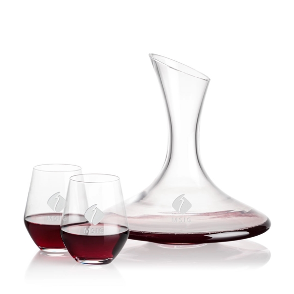 Madagascar Carafe set with 2 or 4 stemless Reina wine.... from ASI 84592 St Regis Group