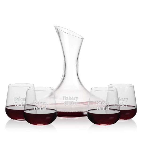 Madagascar Carafe set with 2 or 4 stemless Howden wine.... from ASI 84592 St Regis Group
