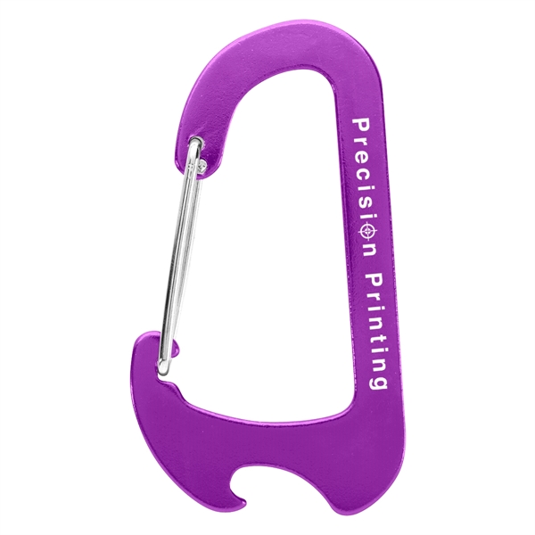 Flat carabiner that measures 1 3/4" x 3", is available in... from ASI 61125 Hit Promotional Products / Hit®
