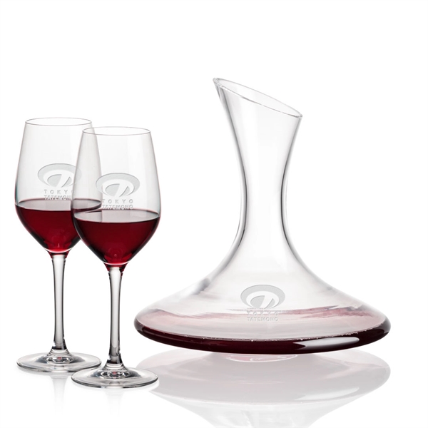 Madagascar Carafe set with 2 or 4 stemmed Lethbridge wine.... from ASI 84592 St Regis Group