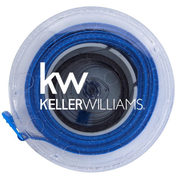 Clear tape measure with 5' push button retractable plastic tape that... from ASI 61125 Hit Promotional Products / Hit®