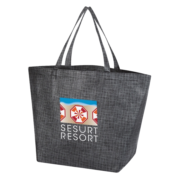 Tote bag made of polypropylene with crosshatched design and 20" handles... from ASI 61125 Hit Promotional Products / Hit®