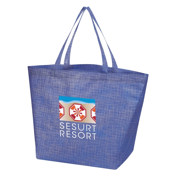 Tote bag made of polypropylene with crosshatched design and 20" handles... from ASI 61125 Hit Promotional Products / Hit®