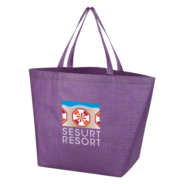 Tote bag made of polypropylene with crosshatched design and 20" handles... from ASI 61125 Hit Promotional Products / Hit®