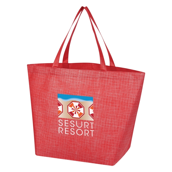Tote bag made of polypropylene with crosshatched design and 20" handles... from ASI 61125 Hit Promotional Products / Hit®