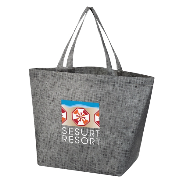 Tote bag made of polypropylene with crosshatched design and 20" handles... from ASI 61125 Hit Promotional Products / Hit®
