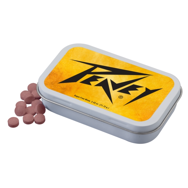 Large rectangular hinged tin filled with mints.... from ASI 88060 Snugz/USA Inc / SnugZ USA®