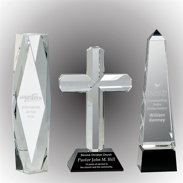 Choose from our Executive Crystal Awards selection for a high-end touch... from ASI 38195 Overnightline