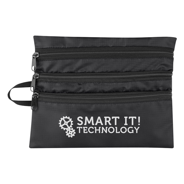 Travel bag made of polyester ripstop that measures 9" x 7"... from ASI 61125 Hit Promotional Products / Hit®